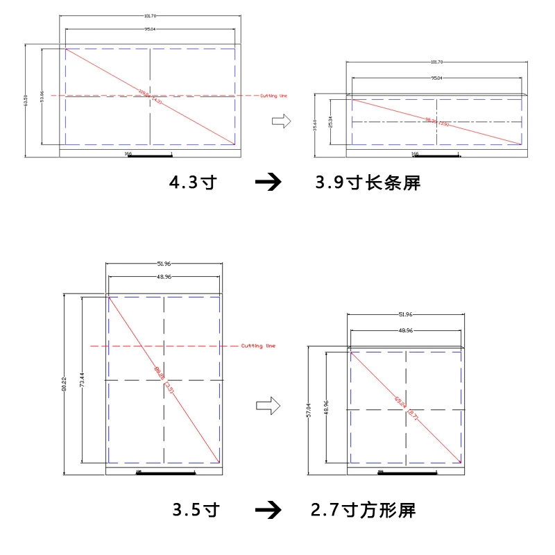 TFT LCD液晶面板的尺寸定制化